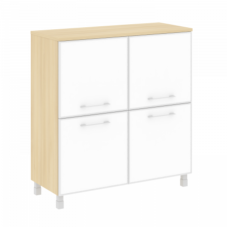 Yalta Шкаф квадратный LT.SD-1.2 R white Акация Лорка/Стекло White 1098*452*1168
