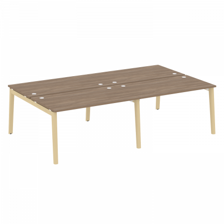 Onix Wood Рабочая станция OW.D.RS-4.3.8 Дуб Аризона/Дуб Светлый/Металл Белый 2760*1635*750
