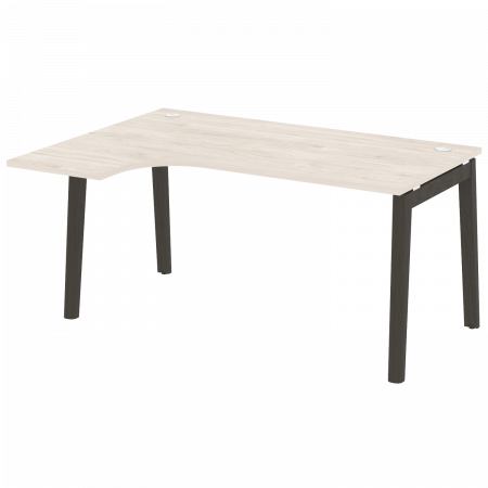 Onix Wood Стол эргономичный левый OW.SA-4 (L) Денвер Светлый/Дуб Темный/Металл Антрацит 1580*1180*750 (800/460)