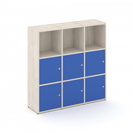 Locker plus Комплект №3 LK.K-003 Денвер Светлый/Синий 1188*350*1203