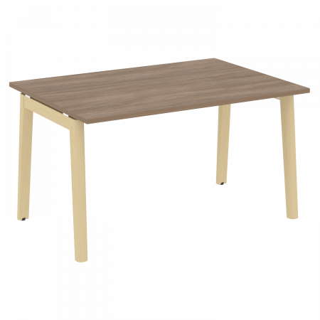 Onix Wood Стол переговорный (1 столешница) OW.PRG-1.3 Дуб Аризона/Дуб Светлый/Металл Белый 1380*980*750