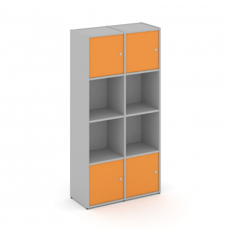 Locker plus Комплект №5 LK.K-005 Серый/Оранжевый 798*350*1593