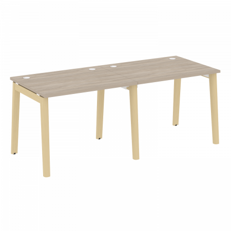 Onix Wood Рабочая станция OW.RS-2.1.8 Дуб Аттик/Дуб Светлый/Металл Белый 1960*800*750