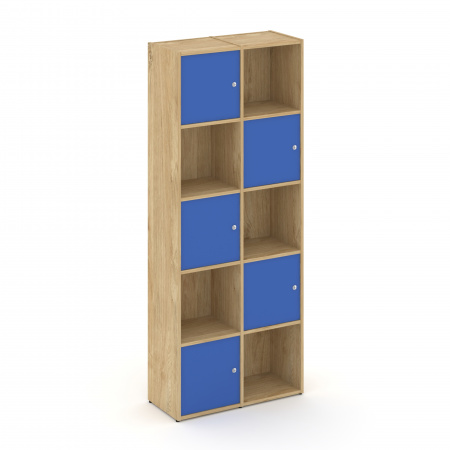 Locker plus Комплект №8 LK.K-008 Тиквуд Светлый/Синий 798*350*1983