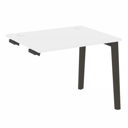 Onix Wood Стол-приставка OW.SPR-1.8 Белый Бриллиант/Дуб Темный/Металл Антрацит 980*800*750