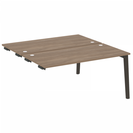 Onix Wood Стол-приставка двойной OW.D.SPR-4.8 Дуб Аризона/Дуб Темный/Металл Антрацит 1580*1635*750