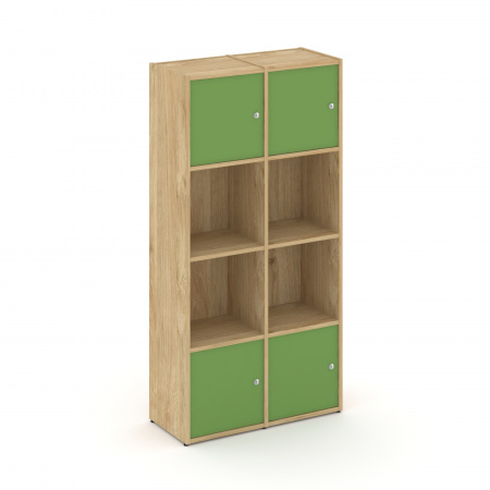 Locker plus Комплект №5 LK.K-005 Тиквуд Светлый/Зеленый 798*350*1593