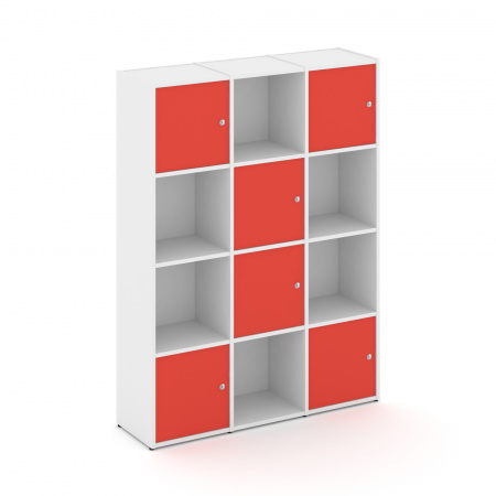 Locker plus Комплект №6 LK.K-006 Белый/Красный 1188*350*1593