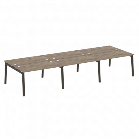 Onix Wood Рабочая станция OW.D.RS-6.3.7 Дуб Аттик/Дуб Темный/Металл Антрацит 4140*1475*750