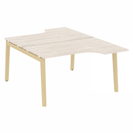Onix Wood Рабочая станция OW.D.SA-2 Денвер Светлый/Дуб Светлый/Металл Белый 1380*1995*750 (1475/460)