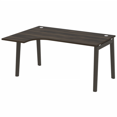 Onix Wood Стол эргономичный левый OW.SA-4 (L) Дуб Мали/Дуб Темный/Металл Антрацит 1580*1180*750 (800/460)