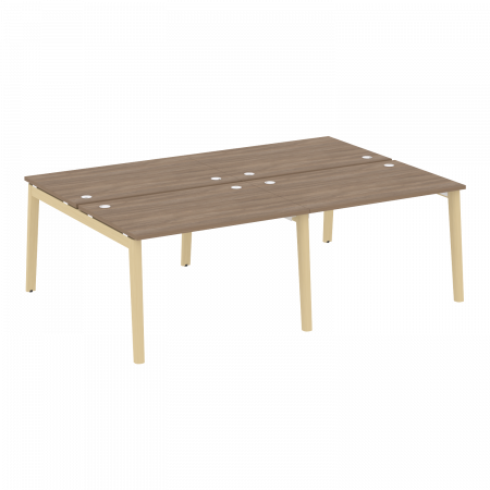 Onix Wood Рабочая станция OW.D.RS-4.2.8 Дуб Аризона/Дуб Светлый/Металл Белый 2360*1635*750