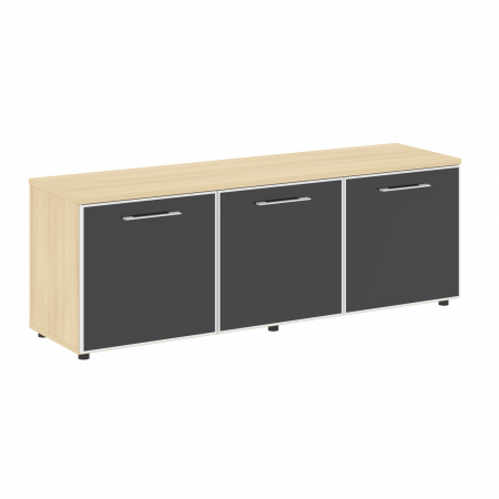 Yalta Тумба модульная LT.TS-3.5 black Акация Лорка/Стекло Black 1642*450*580
