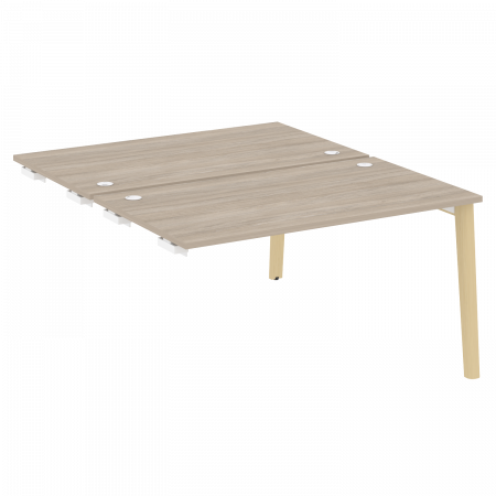 Onix Wood Стол-приставка двойной OW.D.SPR-3.8 Дуб Аттик/Дуб Светлый/Металл Белый 1380*1635*750