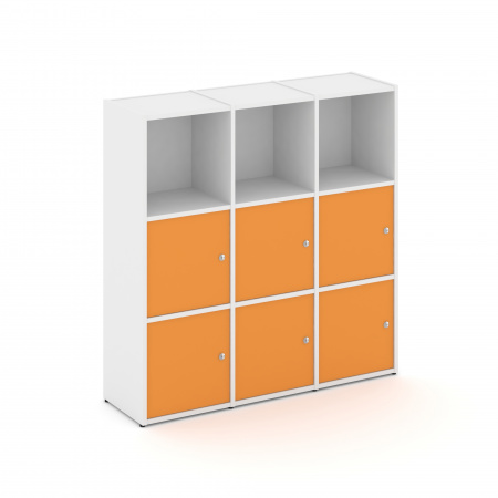 Locker plus Комплект №3 LK.K-003 Белый/Оранжевый 1188*350*1203