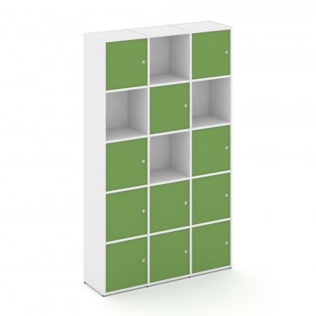 Locker plus Комплект №9 LK.K-009 Белый/Зеленый 1188*350*1983