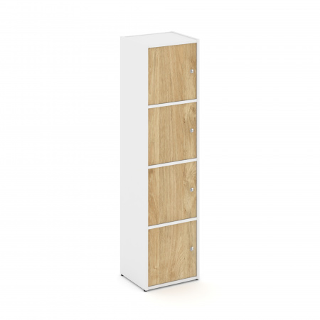 Locker plus Комплект №4 LK.K-004 Белый/Тиквуд Светлый 408*350*1593