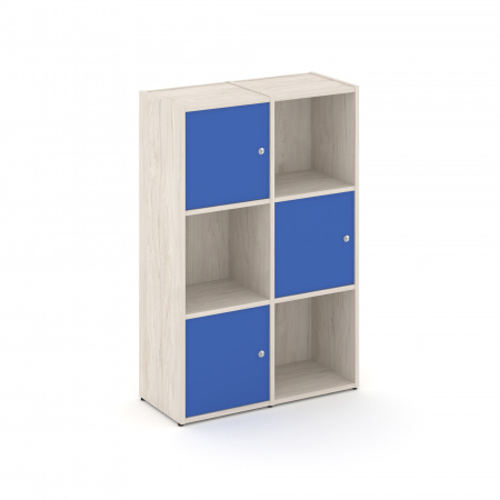 Locker plus Комплект №2 LK.K-002 Денвер Светлый/Синий 798*350*1203