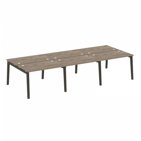 Onix Wood Рабочая станция OW.D.RS-6.2.7 Дуб Аттик/Дуб Темный/Металл Антрацит 3540*1475*750