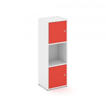 Locker plus Комплект №1 LK.K-001 Белый/Красный 408*350*1203