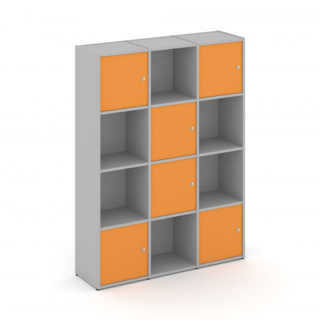 Locker plus Комплект №6 LK.K-006 Серый/Оранжевый 1188*350*1593