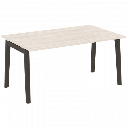 Onix Wood Стол переговорный (1 столешница) OW.PRG-1.4 Денвер Светлый/Дуб Темный/Металл Антрацит 1580*980*750