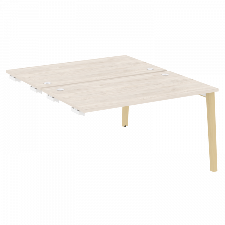 Onix Wood Стол-приставка двойной OW.D.SPR-3.8 Денвер Светлый/Дуб Светлый/Металл Белый 1380*1635*750