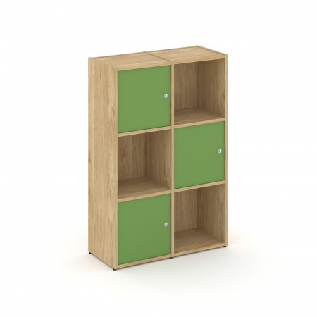Locker plus Комплект №2 LK.K-002 Тиквуд Светлый/Зеленый 798*350*1203