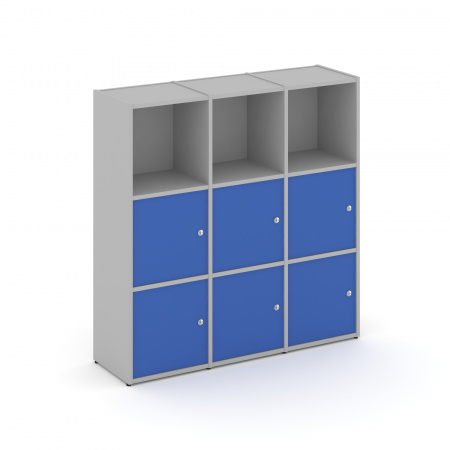 Locker plus Комплект №3 LK.K-003 Серый/Синий 1188*350*1203