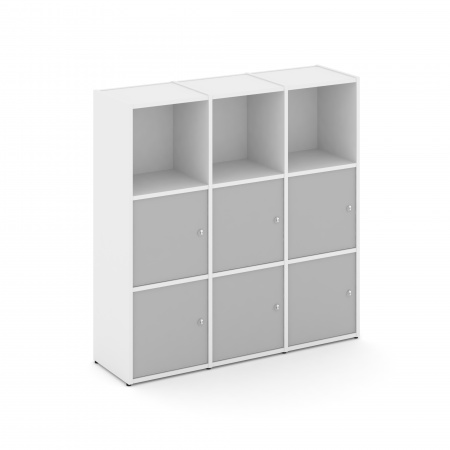 Locker plus Комплект №3 LK.K-003 Белый/Серый 1188*350*1203