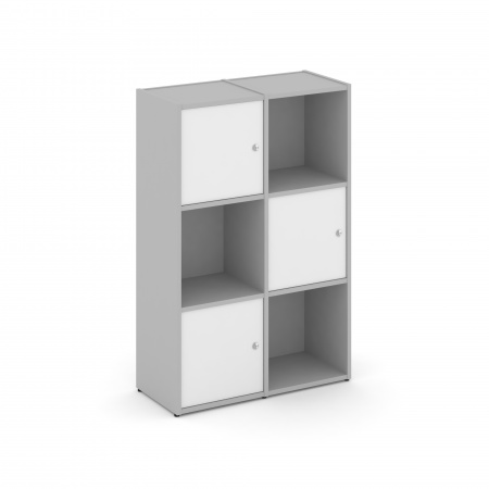 Locker plus Комплект №2 LK.K-002 Серый/Белый 798*350*1203