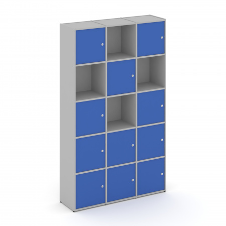 Locker plus Комплект №9 LK.K-009 Серый/Синий 1188*350*1983