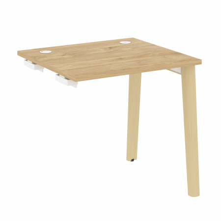 Onix Wood Стол-приставка OW.SPR-0.7 Тиквуд Светлый/Дуб Светлый/Металл Белый 780*720*750