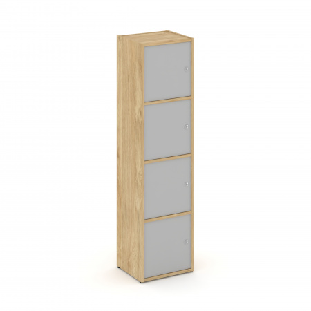 Locker plus Комплект №4 LK.K-004 Тиквуд Светлый/Серый 408*350*1593