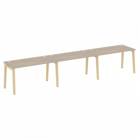 Onix Wood Рабочая станция OW.RS-3.3.7 Дуб Аттик/Дуб Светлый/Металл Белый 4140*720*750