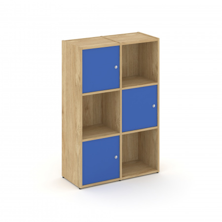 Locker plus Комплект №2 LK.K-002 Тиквуд Светлый/Синий 798*350*1203