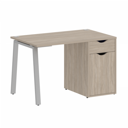 Home Office Стол письменный VR.SP-3-118.1.A Дуб Аттик/Металл Серый 1180*720*750