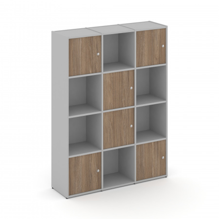 Locker plus Комплект №6 LK.K-006 Серый/Денвер Светлый 1188*350*1593
