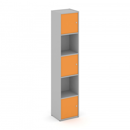 Locker plus Комплект №7 LK.K-007 Серый/Оранжевый 408*350*1983