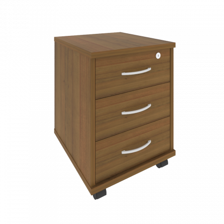 Riva Тумба подкатная 3 ящ. с фолдингом А.ТМ-3F Орех Гварнери 420*450*556