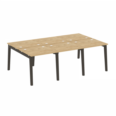 Onix Wood Рабочая станция OW.D.RS-6.0.7 Тиквуд Светлый/Дуб Темный/Металл Антрацит 2340*1475*750