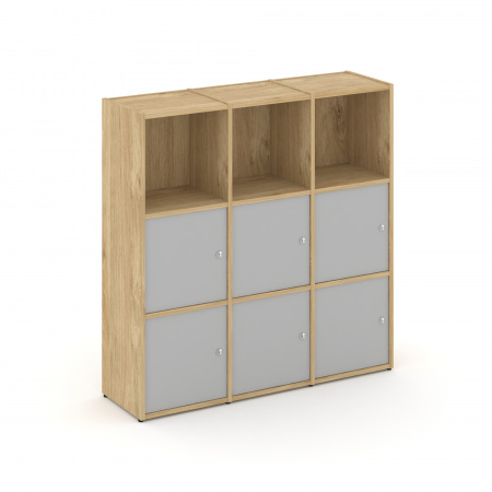 Locker plus Комплект №3 LK.K-003 Тиквуд Светлый/Серый 1188*350*1203