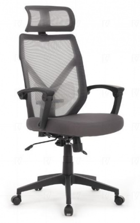 Кресло Oliver RCH W-203AC Черный пластик/Серый