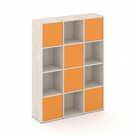 Locker plus Комплект №6 LK.K-006 Денвер Светлый/Оранжевый 1188*350*1593