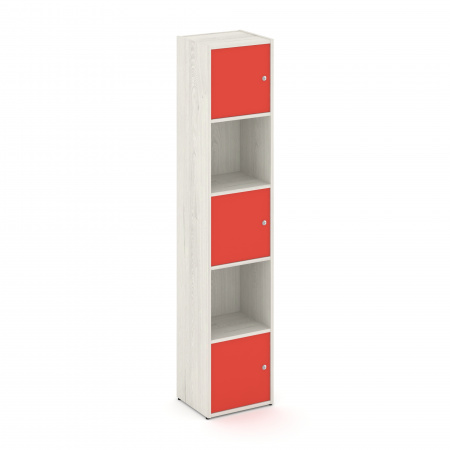 Locker plus Комплект №7 LK.K-007 Дуб Наварра/Красный 408*350*1983