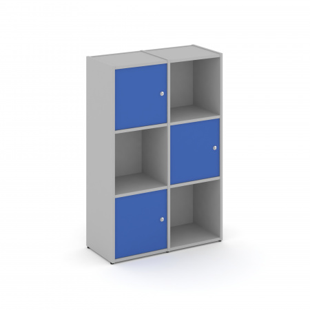 Locker plus Комплект №2 LK.K-002 Серый/Синий 798*350*1203