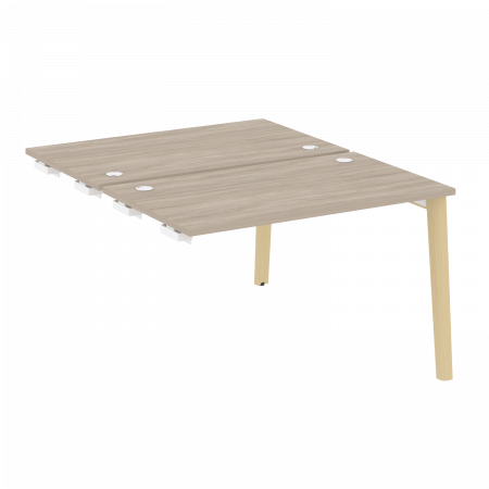 Onix Wood Стол-приставка двойной OW.D.SPR-2.7 Дуб Аттик/Дуб Светлый/Металл Белый 1180*1475*750
