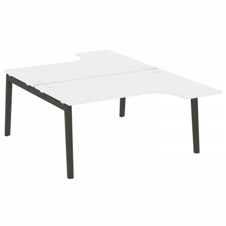 Onix Wood Рабочая станция OW.D.SA-4 Белый Бриллиант/Дуб Темный/Металл Антрацит 1580*2395*750 (1635/460)