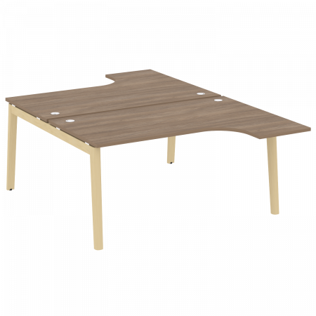 Onix Wood Рабочая станция OW.D.SA-4 Дуб Аризона/Дуб Светлый/Металл Белый 1580*2395*750 (1635/460)