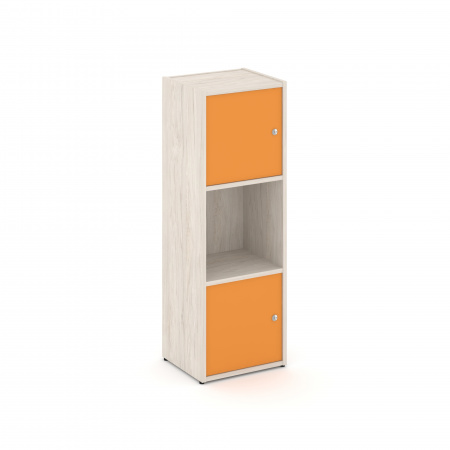 Locker plus Комплект №1 LK.K-001 Денвер Светлый/Оранжевый 408*350*1203
